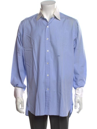 Turnbull & Asser Striped Long Sleeve Dress Shirt