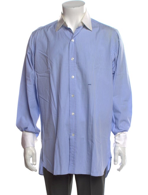 Turnbull & Asser Striped Long Sleeve Dress Shirt