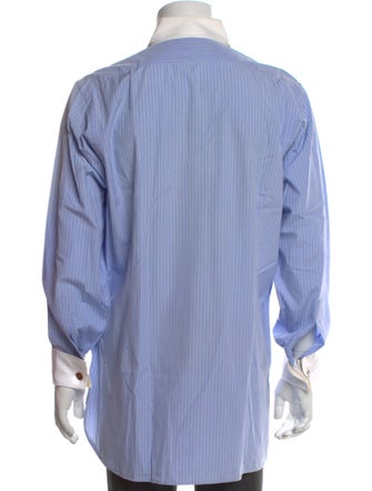 Turnbull & Asser Striped Long Sleeve Dress Shirt