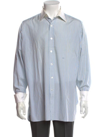 Turnbull & Asser Striped Long Sleeve Dress Shirt