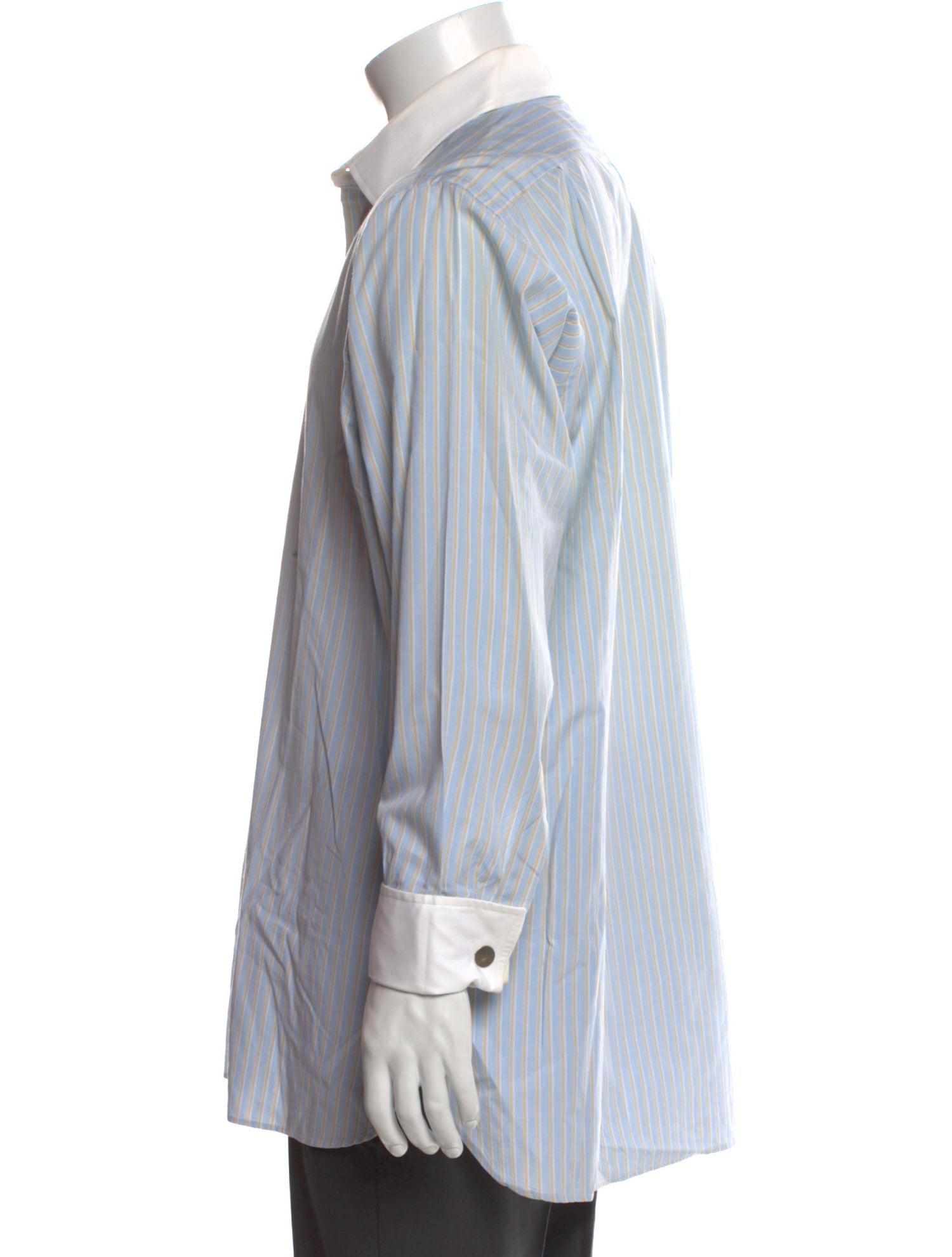 Turnbull & Asser Striped Long Sleeve Dress Shirt