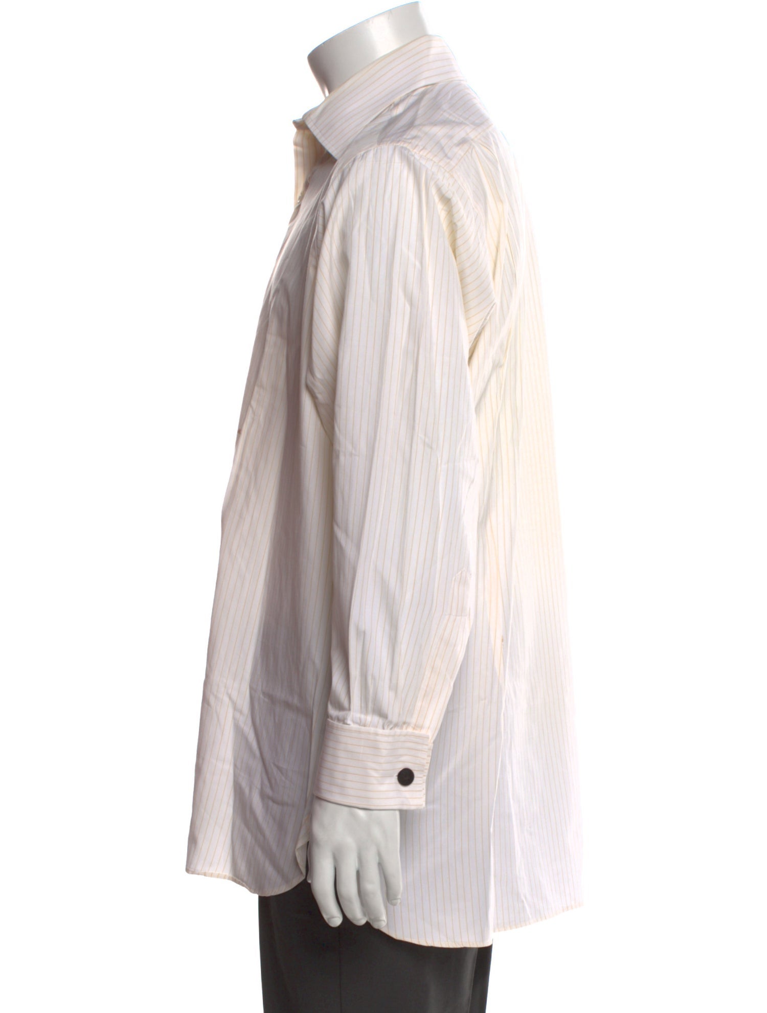 Turnbull & Asser Striped Long Sleeve Dress Shirt