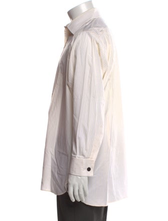 Turnbull & Asser Striped Long Sleeve Dress Shirt