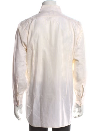 Turnbull & Asser Striped Long Sleeve Dress Shirt