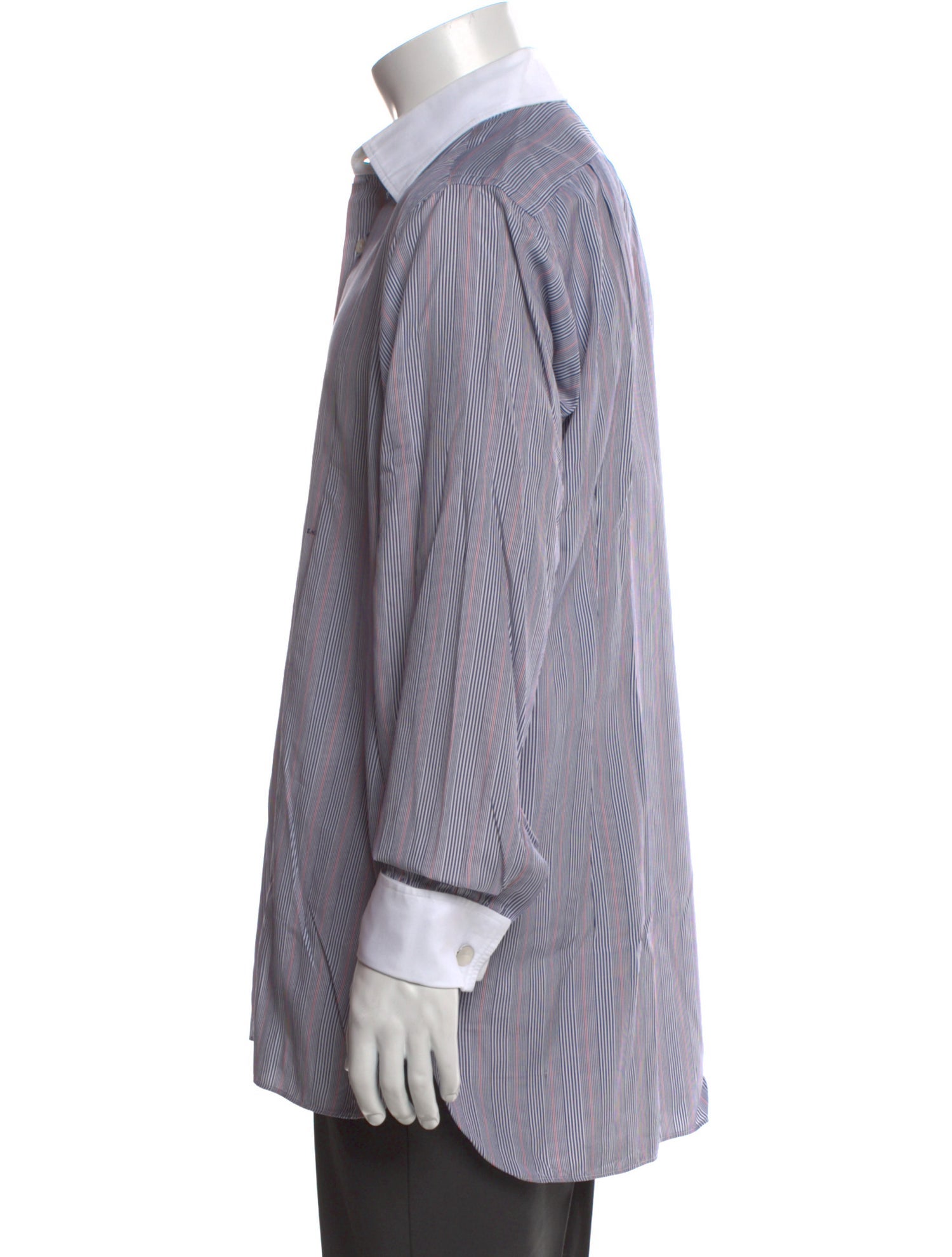 Turnbull & Asser Striped Long Sleeve Dress Shirt