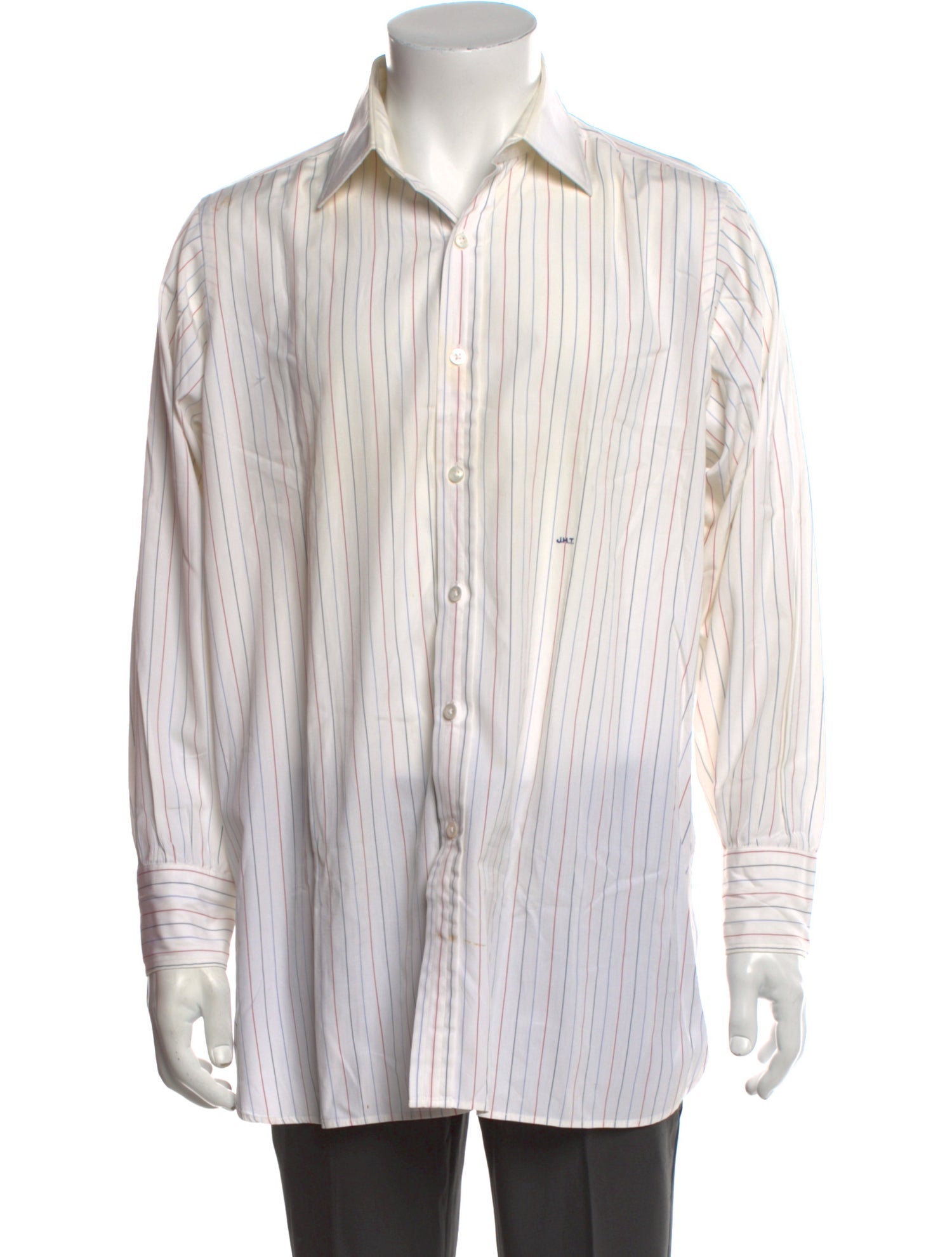 Turnbull & Asser Striped Long Sleeve Dress Shirt