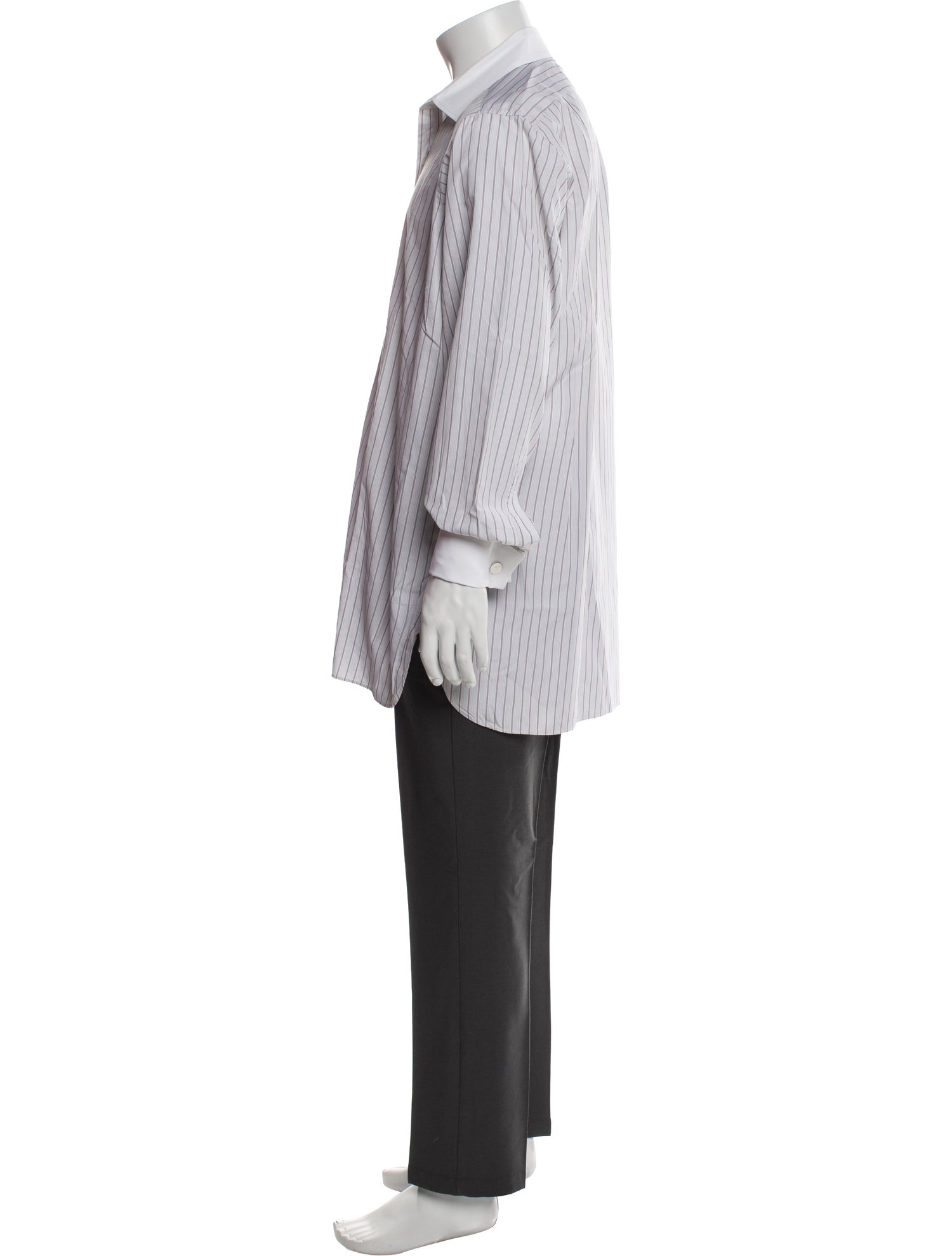 Turnbull & Asser Striped Long Sleeve Dress Shirt