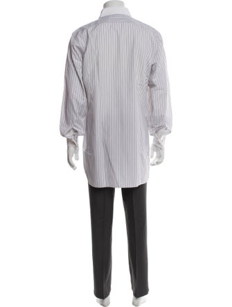 Turnbull & Asser Striped Long Sleeve Dress Shirt