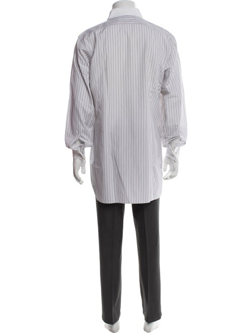 Turnbull & Asser Striped Long Sleeve Dress Shirt