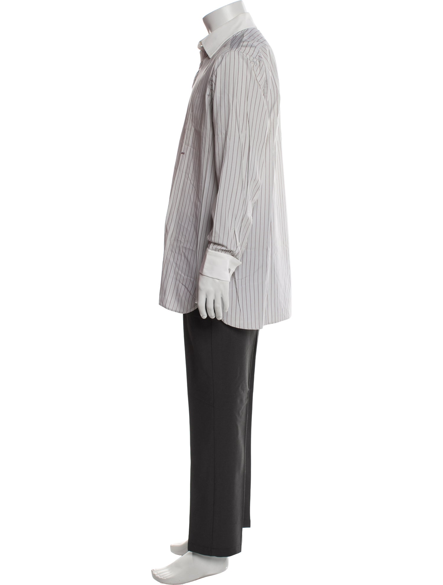 Turnbull & Asser Striped Long Sleeve Dress Shirt