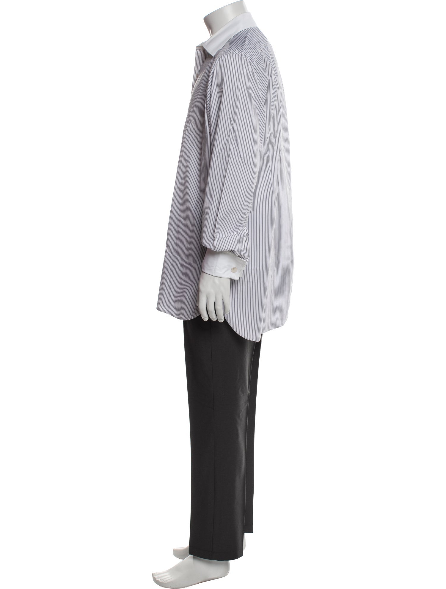 Turnbull & Asser Striped Long Sleeve Dress Shirt