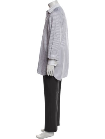 Turnbull & Asser Striped Long Sleeve Dress Shirt