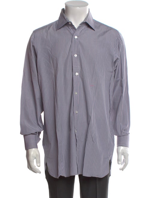Turnbull & Asser Striped Long Sleeve Dress Shirt