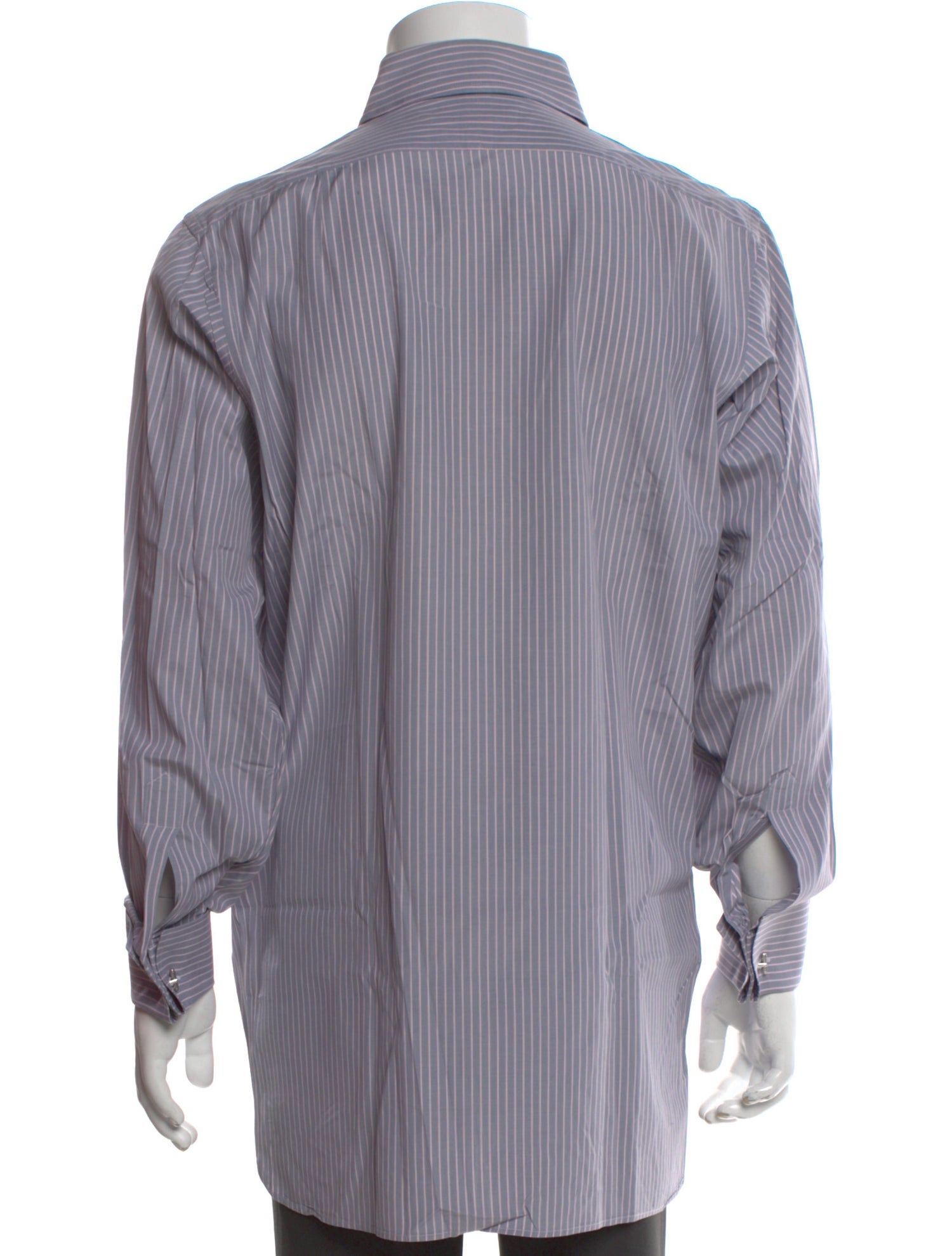 Turnbull & Asser Striped Long Sleeve Dress Shirt