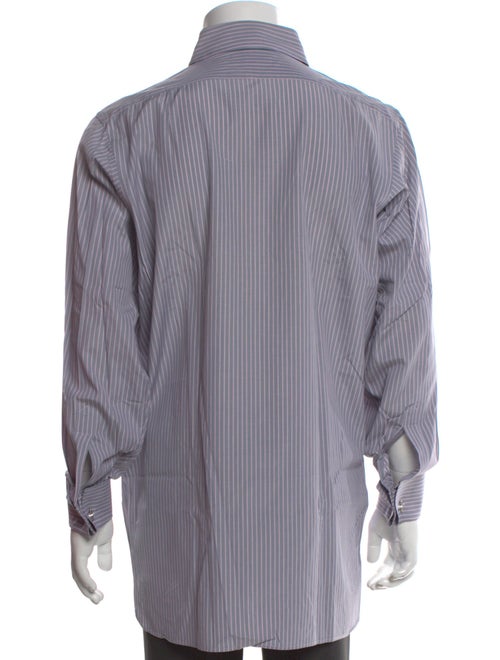Turnbull & Asser Striped Long Sleeve Dress Shirt