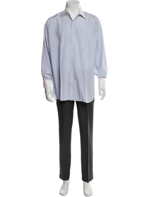 Turnbull & Asser Striped Long Sleeve Dress Shirt