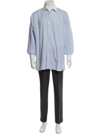 Turnbull & Asser Striped Long Sleeve Dress Shirt