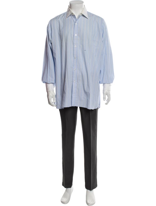 Turnbull & Asser Striped Long Sleeve Dress Shirt