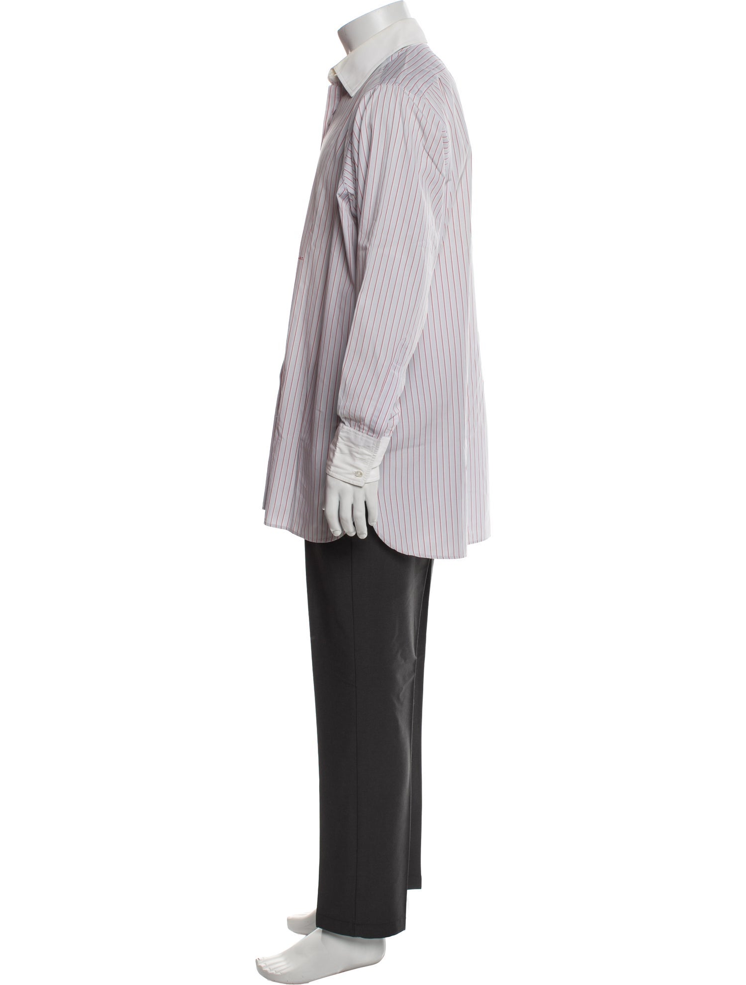 Turnbull & Asser Striped Long Sleeve Dress Shirt