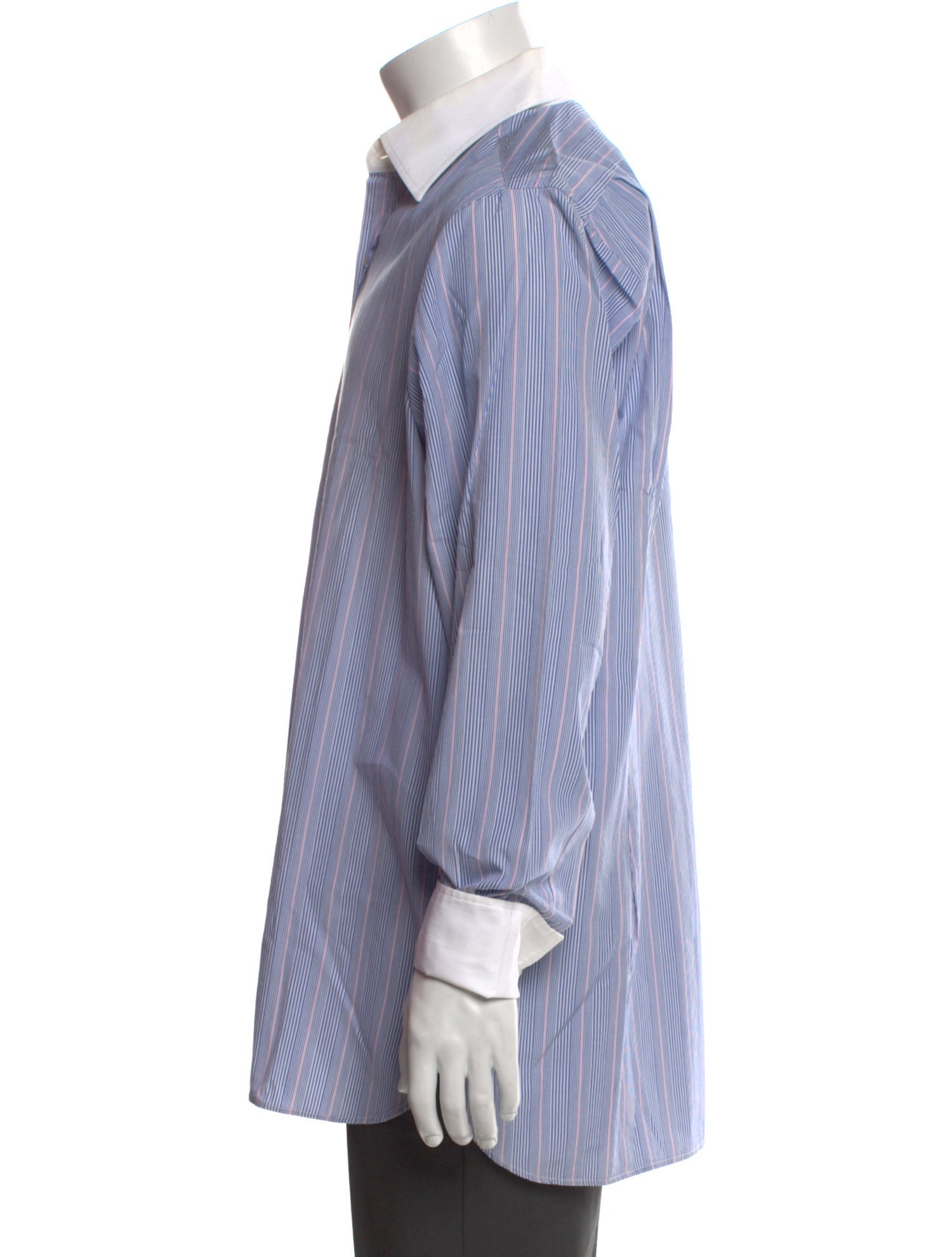 Turnbull & Asser Striped Long Sleeve Dress Shirt