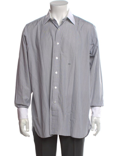 Turnbull & Asser Striped Long Sleeve Dress Shirt