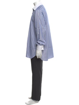 Turnbull & Asser Striped Long Sleeve Dress Shirt