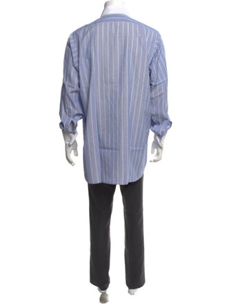 Turnbull & Asser Striped Long Sleeve Dress Shirt