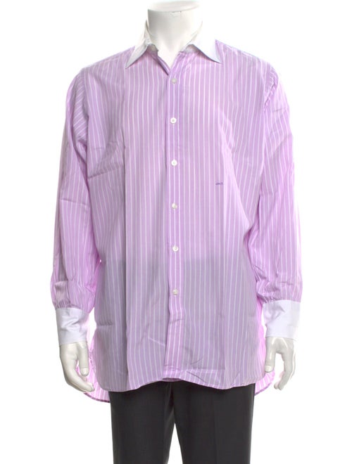 Turnbull & Asser Striped Long Sleeve Dress Shirt