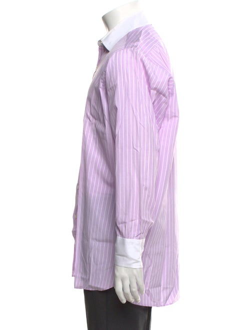 Turnbull & Asser Striped Long Sleeve Dress Shirt