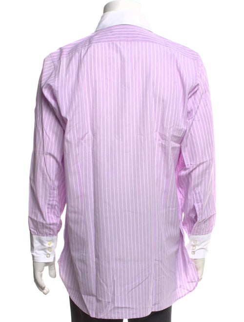 Turnbull & Asser Striped Long Sleeve Dress Shirt