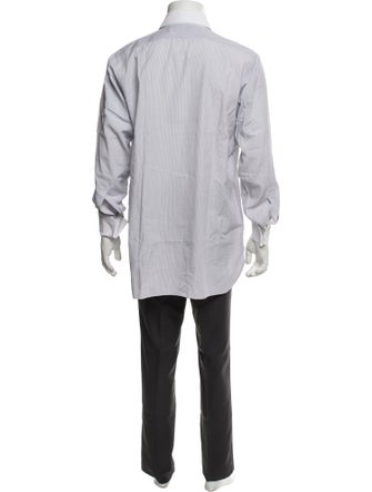 Turnbull & Asser Striped Long Sleeve Dress Shirt