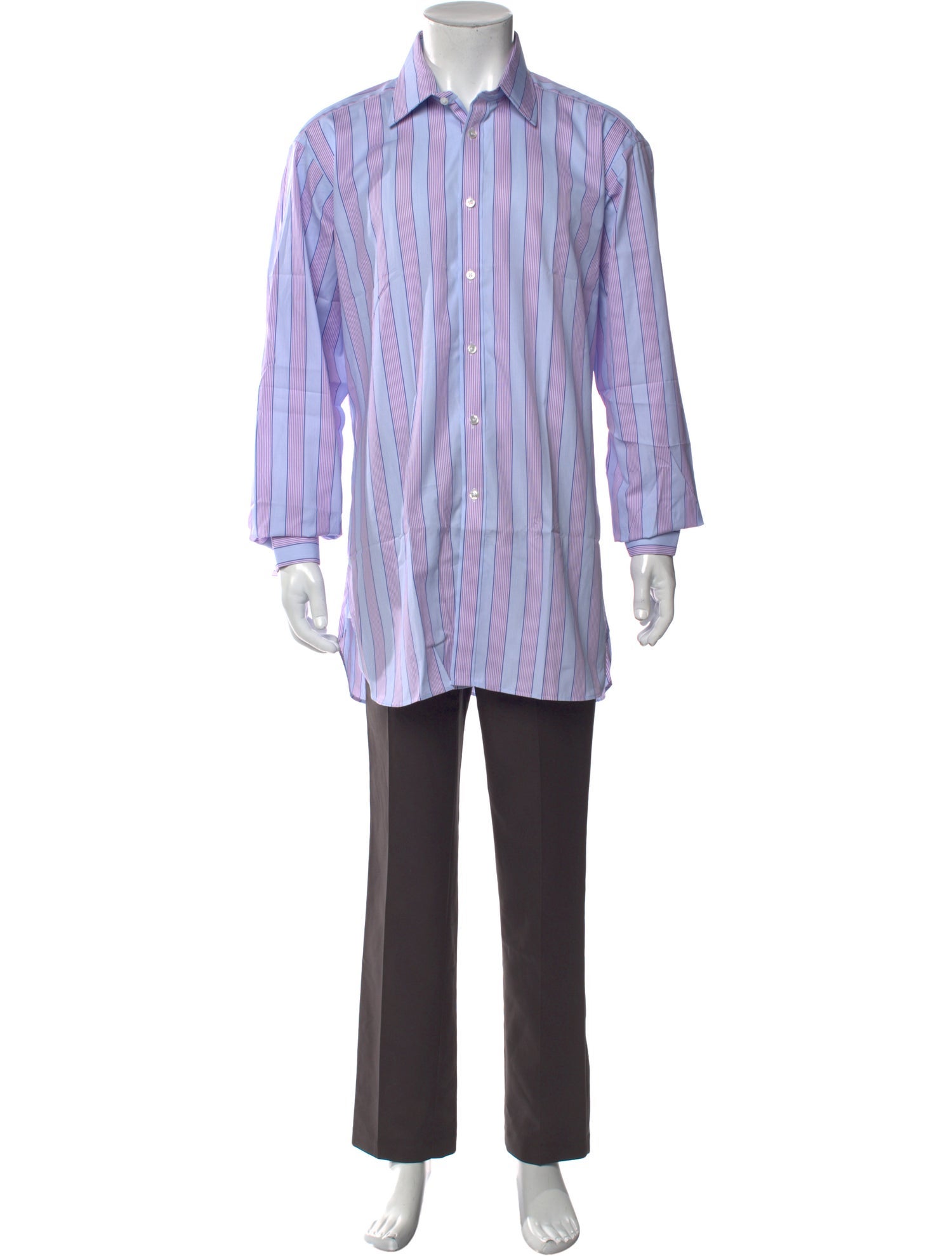 Turnbull & Asser Striped Long Sleeve Dress Shirt w/ Tags