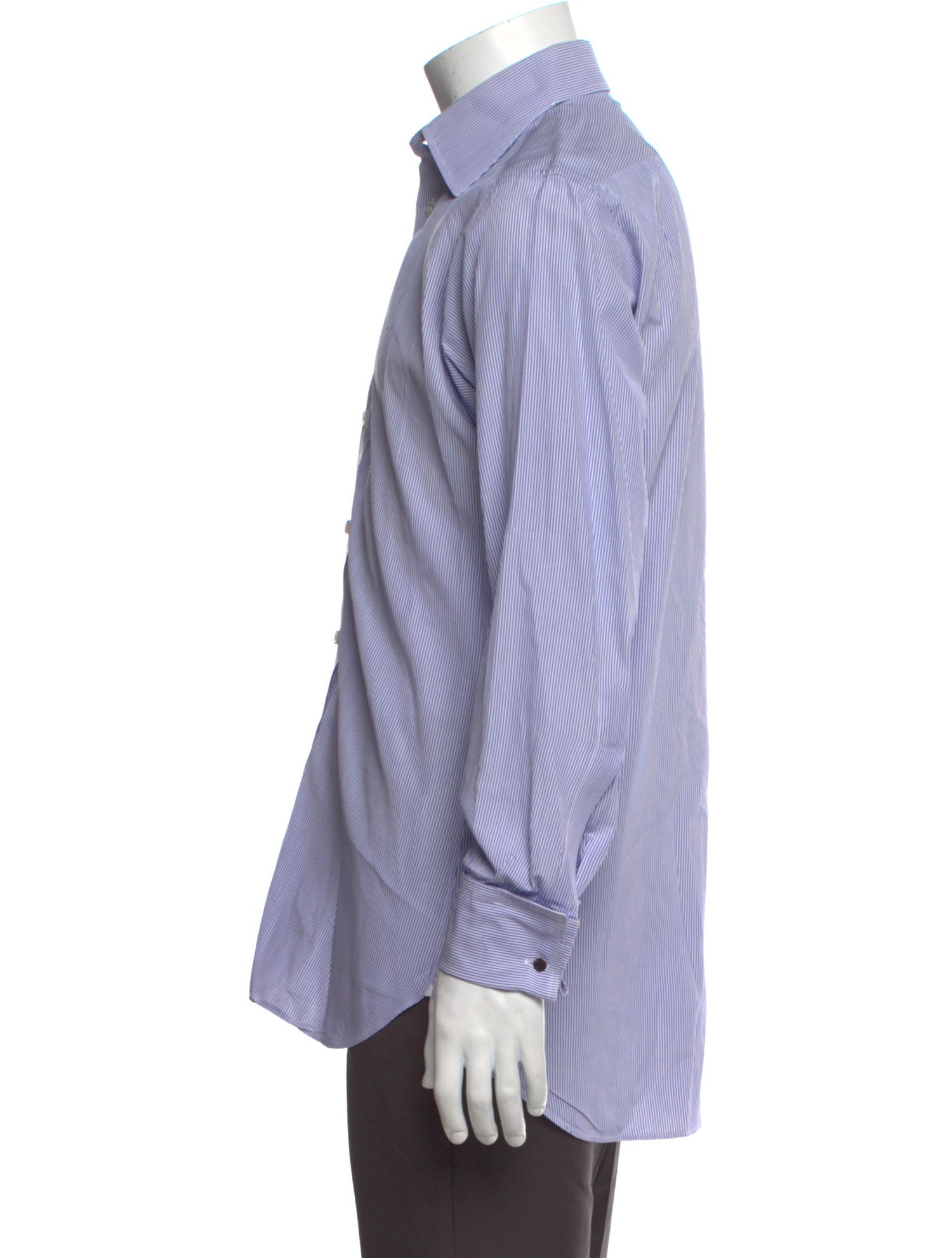 Turnbull & Asser Striped Long Sleeve Dress Shirt