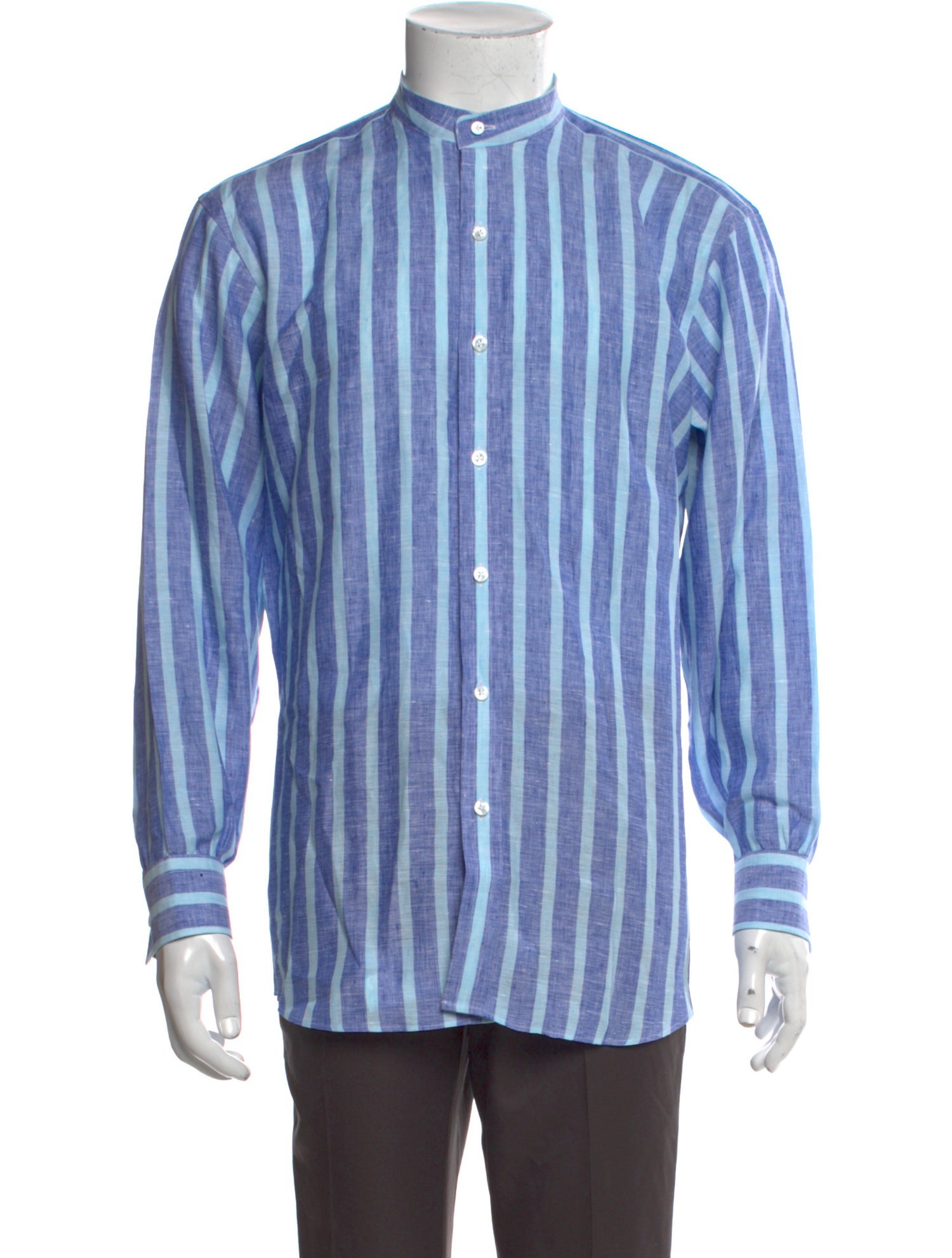 Turnbull & Asser Linen Striped Shirt