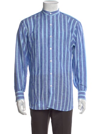 Turnbull & Asser Linen Striped Shirt