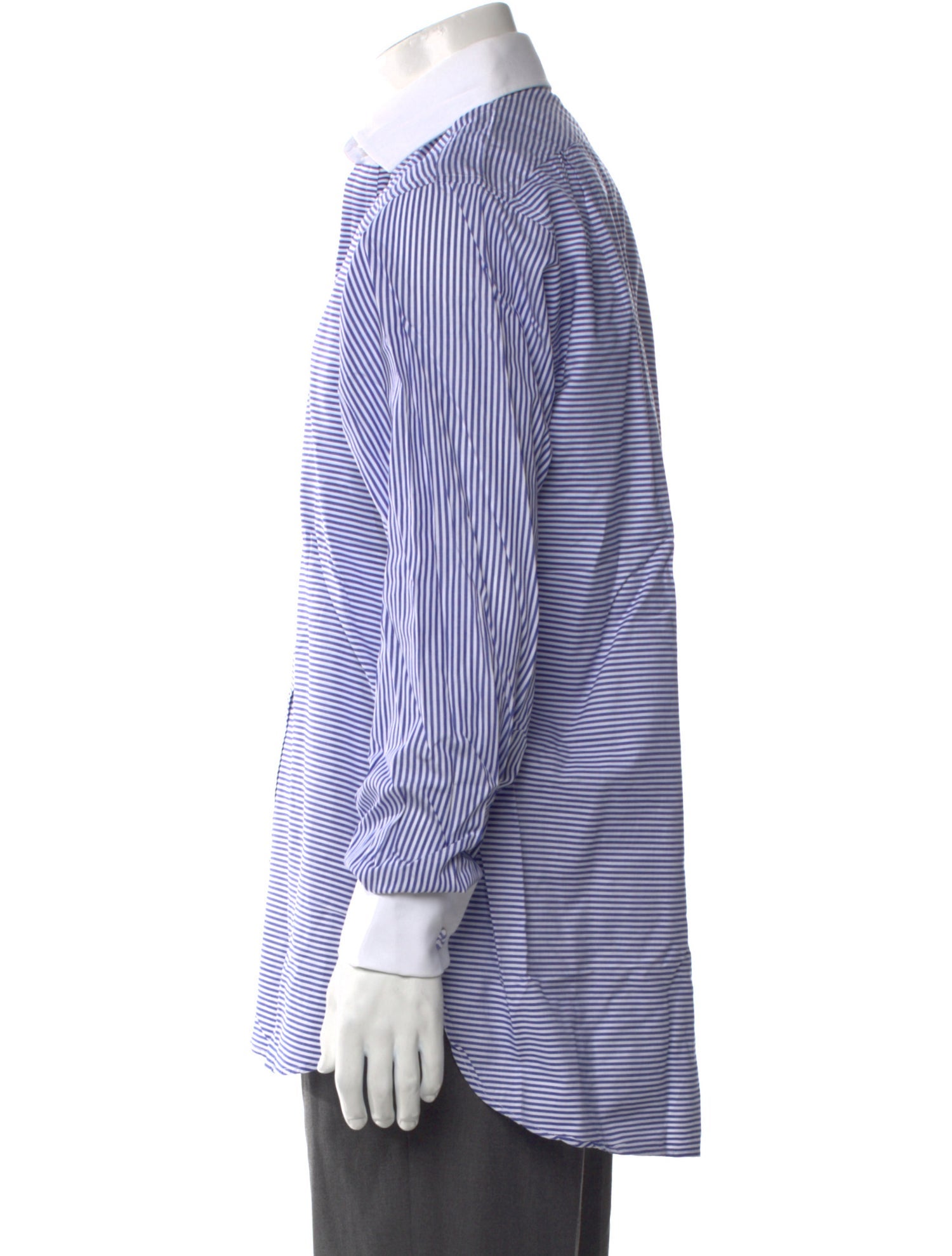 Turnbull & Asser Striped Long Sleeve Dress Shirt