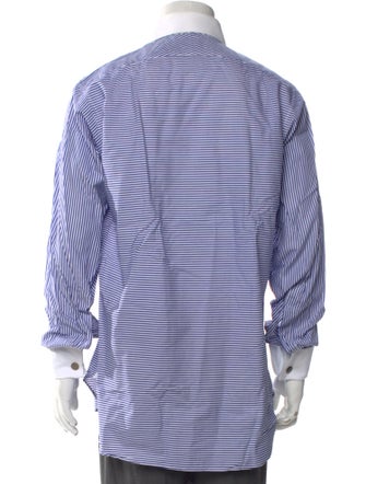 Turnbull & Asser Striped Long Sleeve Dress Shirt