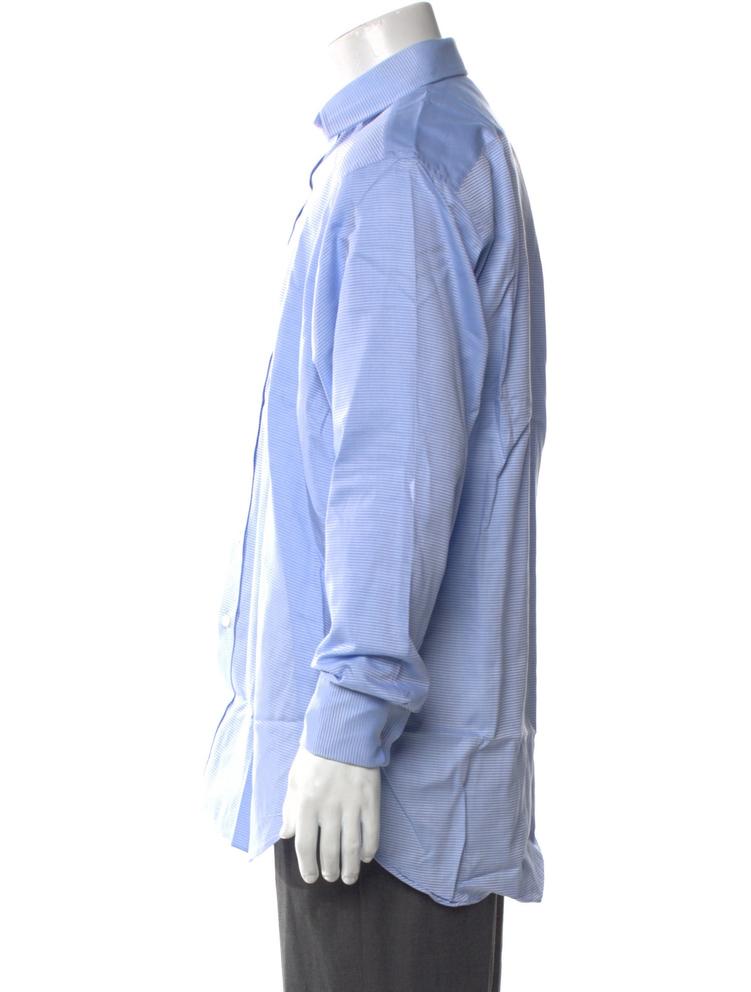 Turnbull & Asser Striped Long Sleeve Dress Shirt