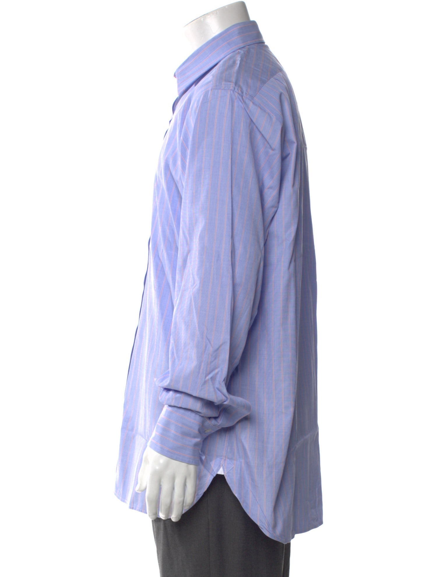 Turnbull & Asser Striped Long Sleeve Dress Shirt