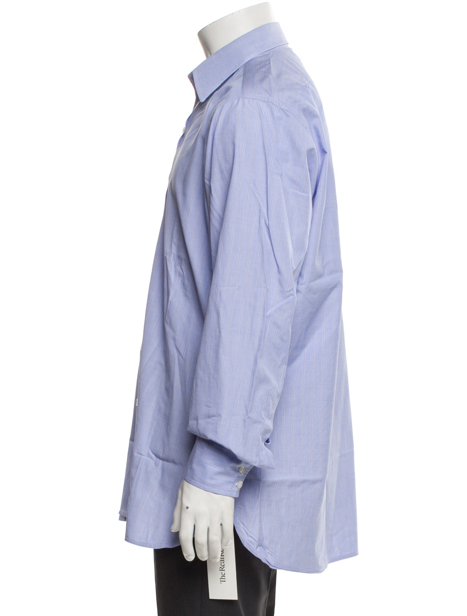 Turnbull & Asser Striped Long Sleeve Dress Shirt