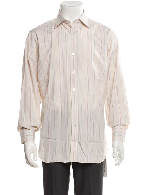 Turnbull & Asser Striped Long Sleeve Dress Shirt