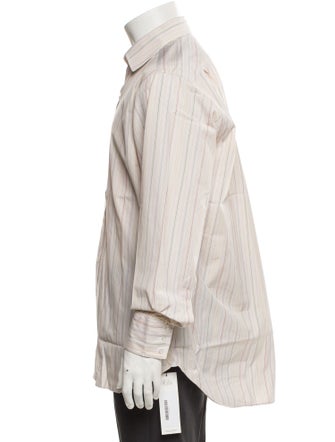 Turnbull & Asser Striped Long Sleeve Dress Shirt