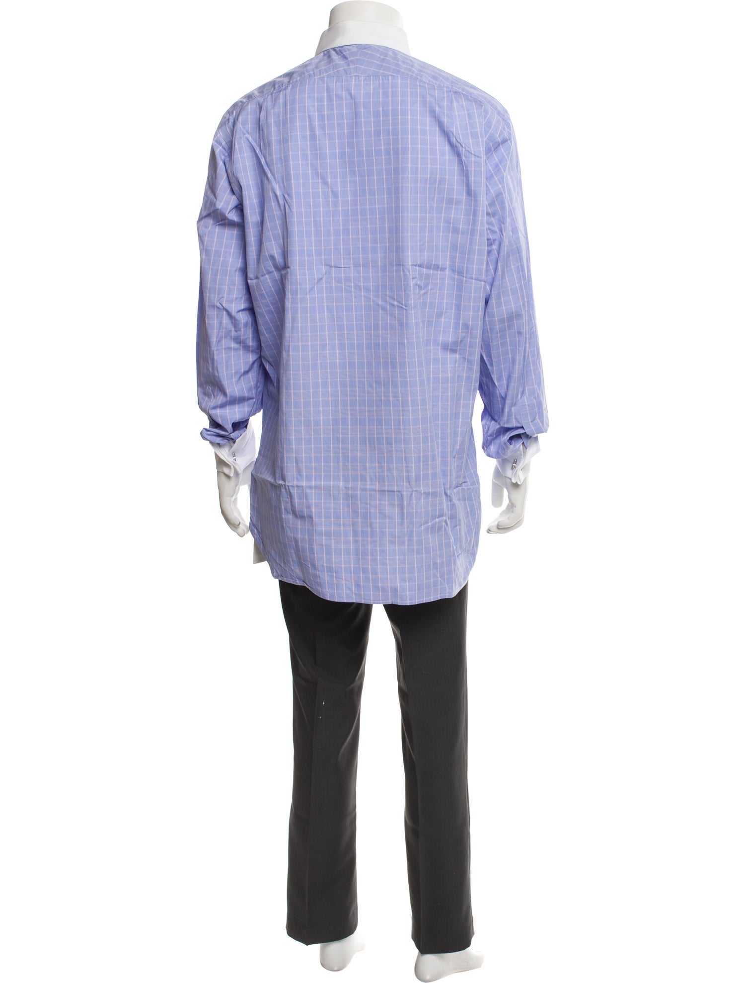 Turnbull & Asser Striped Long Sleeve Dress Shirt