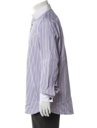 Turnbull & Asser Striped Long Sleeve Dress Shirt