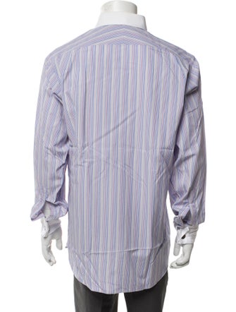 Turnbull & Asser Striped Long Sleeve Dress Shirt