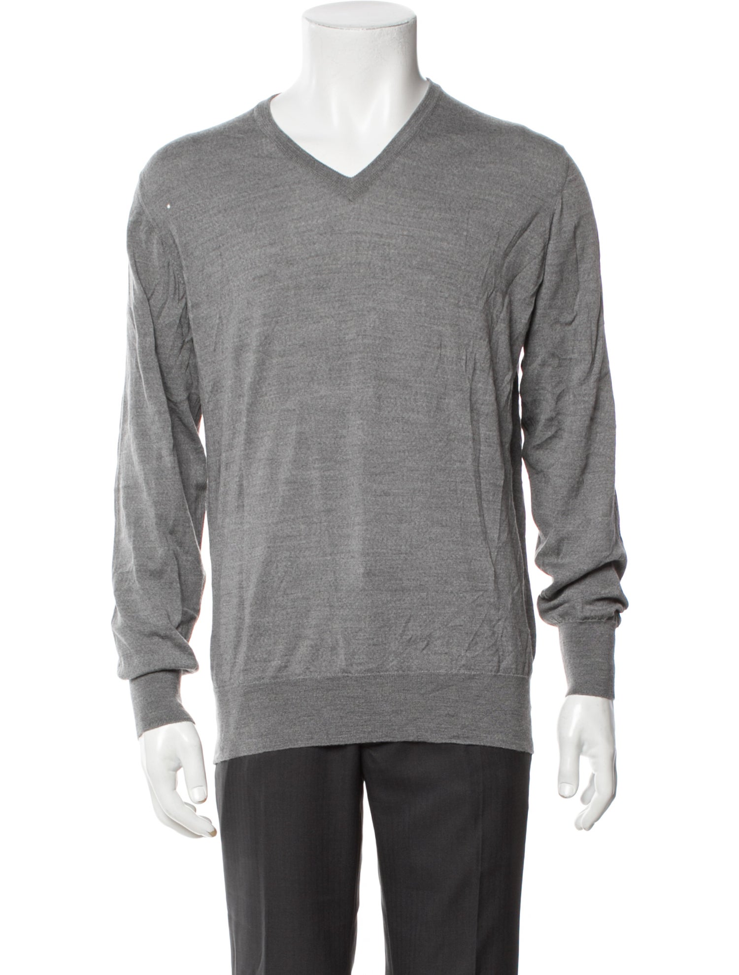 Turnbull & Asser Merino Wool V-Neck Pullover