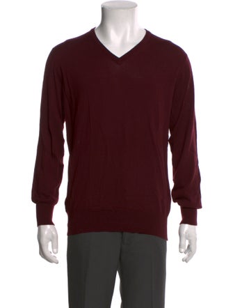 Turnbull & Asser Merino Wool V-Neck Pullover