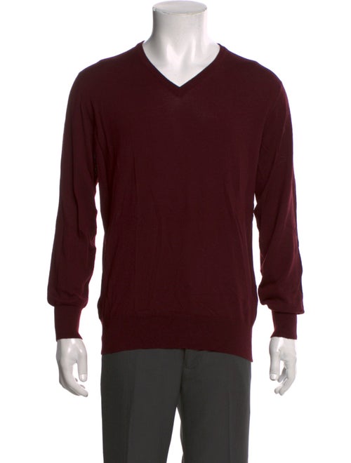 Turnbull & Asser Merino Wool V-Neck Pullover