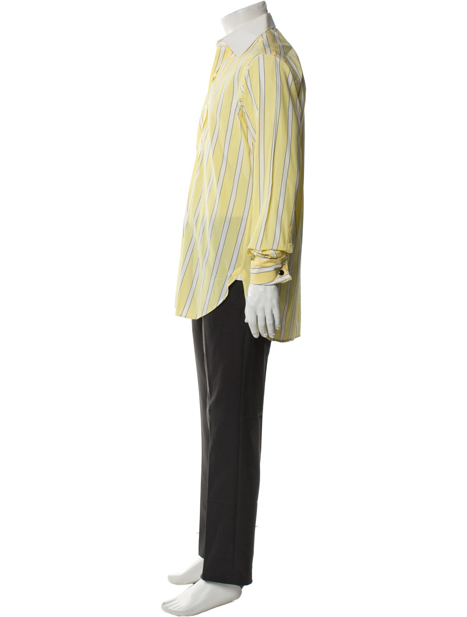 Turnbull & Asser Striped Long Sleeve Dress Shirt