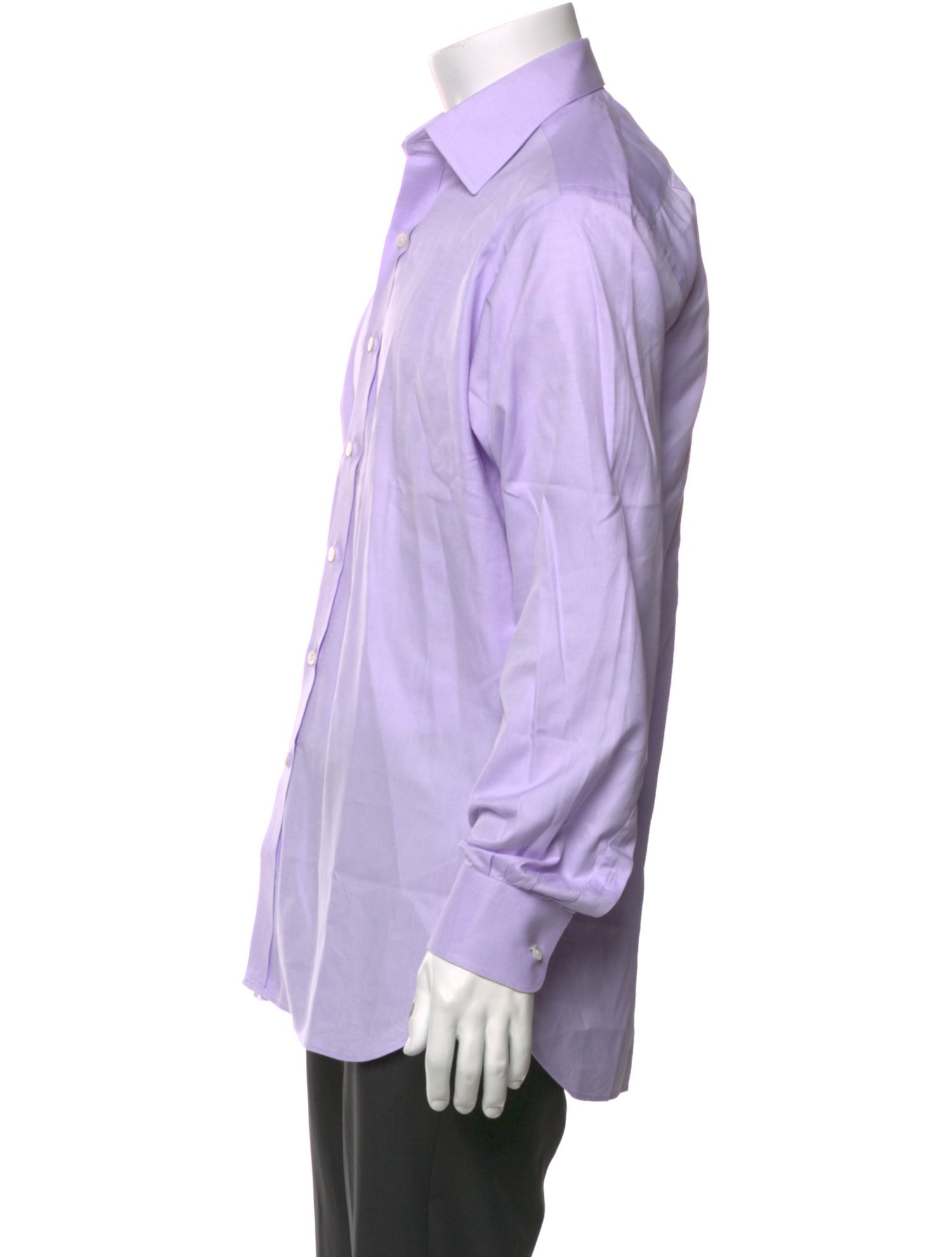 Turnbull & Asser Striped Long Sleeve Dress Shirt